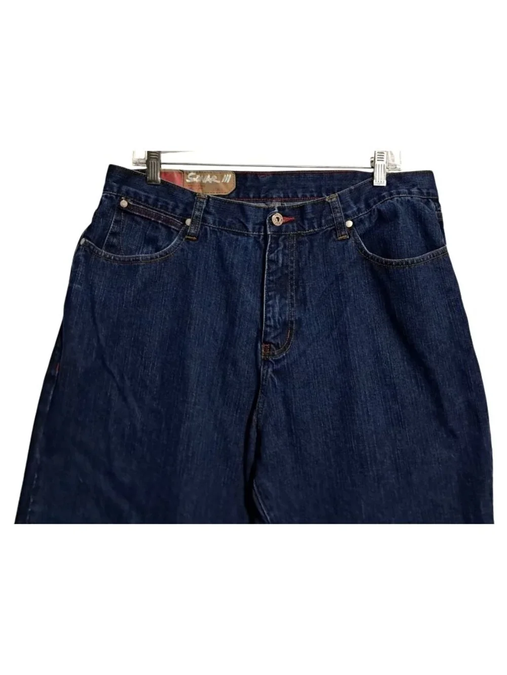 Y2K DC Jeans Mens 36 (34) Loose‎ Baggy Skater Sonar lll Blue Straight Leg Cotton